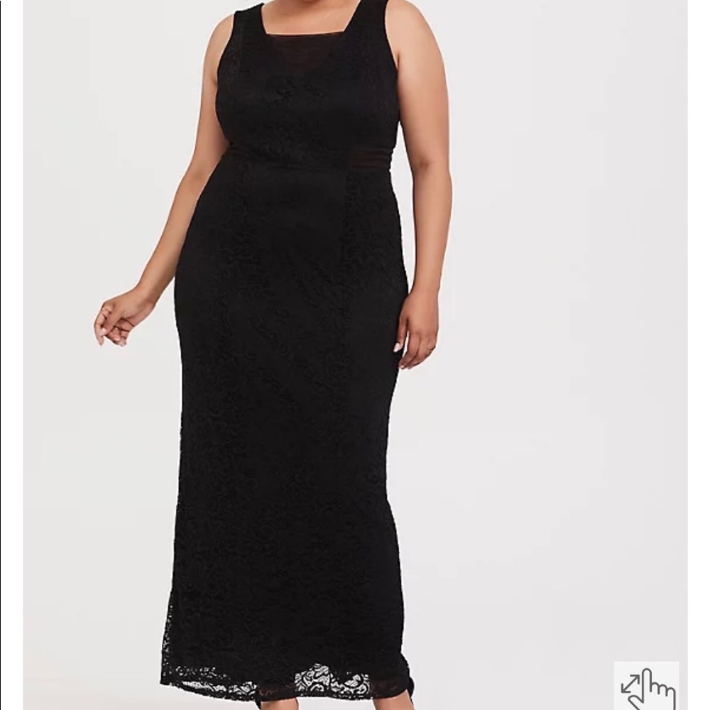 NWT Torrid Black Lace Dress Size 2